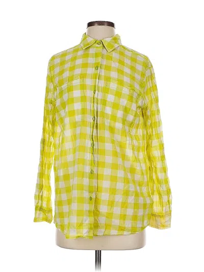 Pre-owned Michael Michael Kors Long Sleeve Button Down Shirt In Yellow
