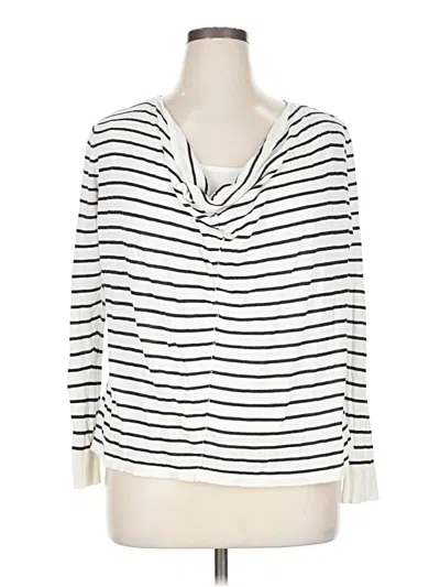 Pre-owned Michael Michael Kors Long Sleeve Henley Shirt In White