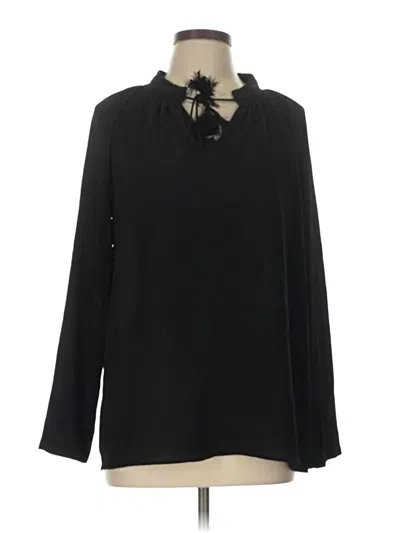 Pre-owned Michael Michael Kors Long Sleeve Polo Shirt In Black