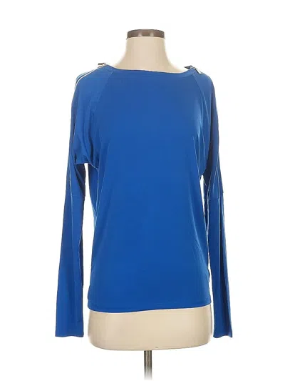Pre-owned Michael Michael Kors Long Sleeve T-shirt In Blue