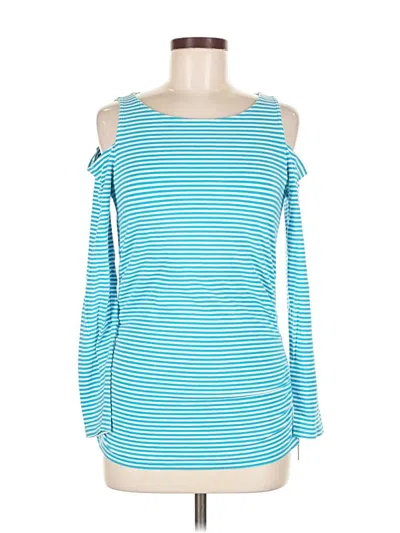 Pre-owned Michael Michael Kors Long Sleeve T-shirt In Blue