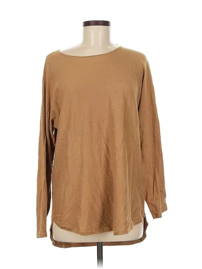 Pre-owned Michael Michael Kors Long Sleeve T-shirt In Brown