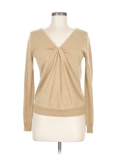 Pre-owned Michael Michael Kors Long Sleeve T-shirt In Brown