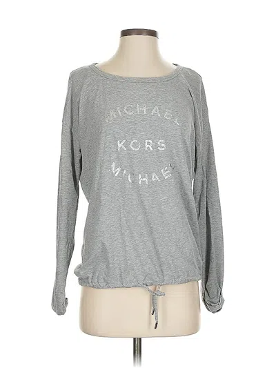 Pre-owned Michael Michael Kors Long Sleeve T-shirt In Gray