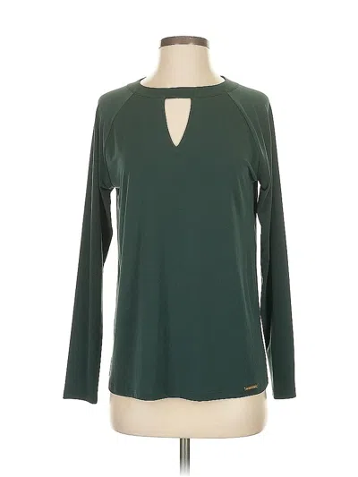 Pre-owned Michael Michael Kors Long Sleeve T-shirt In Green