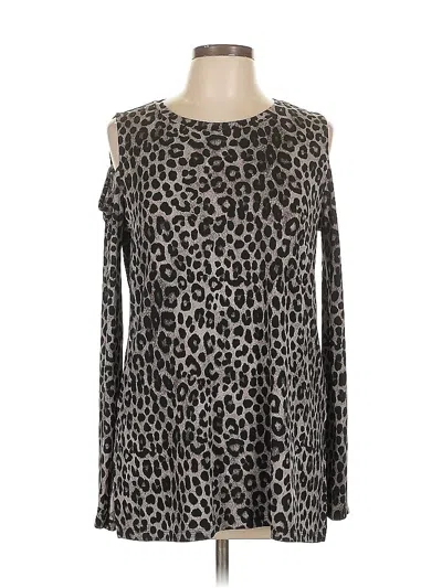 Pre-owned Michael Michael Kors Long Sleeve T-shirt In Silver