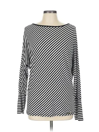 Pre-owned Michael Michael Kors Long Sleeve T-shirt In Silver