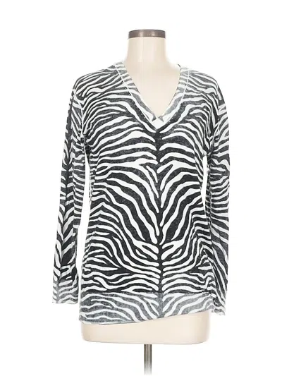 Pre-owned Michael Michael Kors Long Sleeve T-shirt In Silver