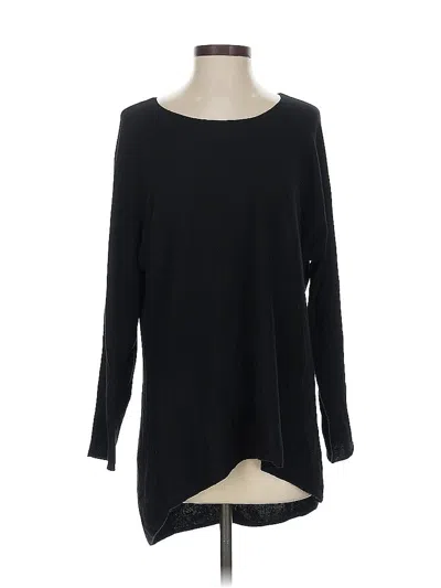 Pre-owned Michael Michael Kors Long Sleeve Top Black Boatneck Tops