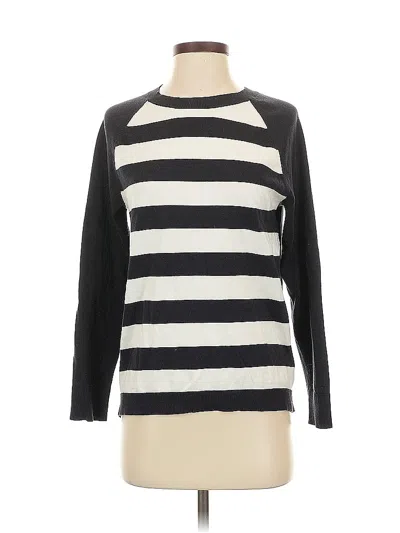 Pre-owned Michael Michael Kors Long Sleeve Top Black Boatneck Tops