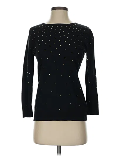 Pre-owned Michael Michael Kors Long Sleeve Top Black Turtleneck Tops
