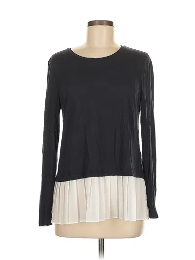 Pre-owned Michael Michael Kors Long Sleeve Top Gray Crew Neck Tops