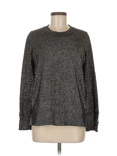 Pre-owned Michael Michael Kors Long Sleeve Top Gray Crew Neck Tops