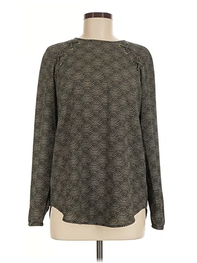 Pre-owned Michael Michael Kors Long Sleeve Top Gray Crew Neck Tops