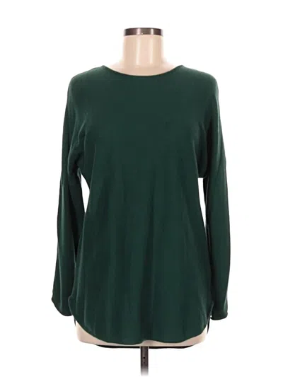 Pre-owned Michael Michael Kors Long Sleeve Top Green Boatneck Tops