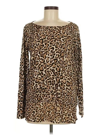 Michael Michael Kors Long Sleeve T-shirt In Brown