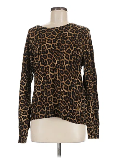 Pre-owned Michael Michael Kors Long Sleeve T-shirt In Brown