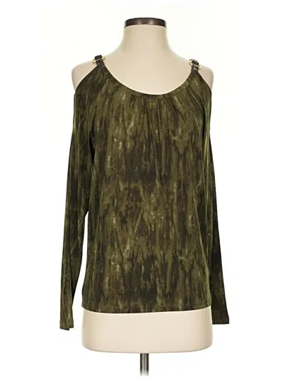 Pre-owned Michael Michael Kors Long Sleeve T-shirt In Green