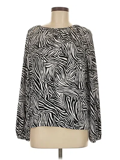 Pre-owned Michael Michael Kors Long Sleeve T-shirt In Silver