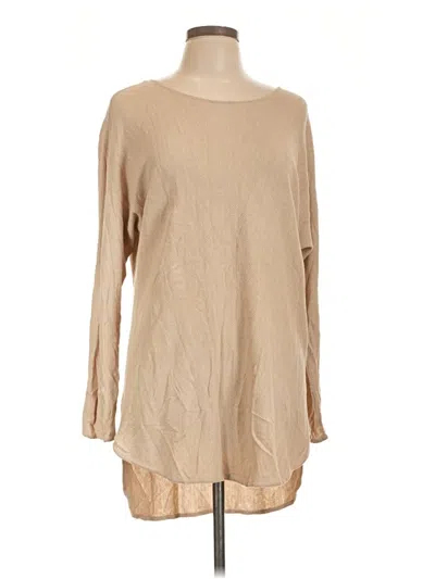 Pre-owned Michael Michael Kors Long Sleeve T-shirt In Tan