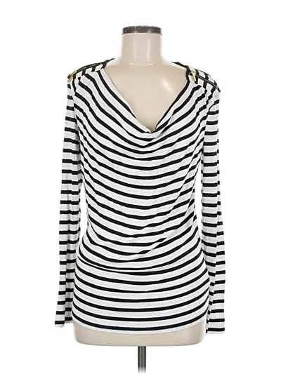 Pre-owned Michael Michael Kors Long Sleeve T-shirt In White