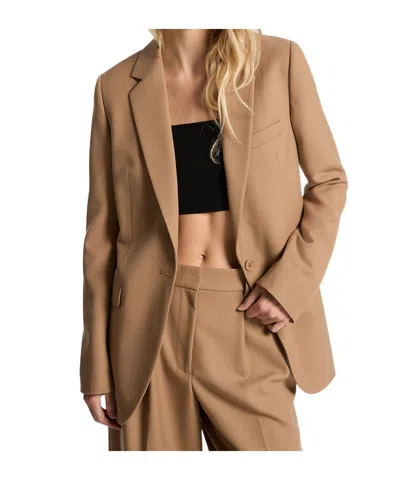 Michael Michael Kors Long-sleeved Suit Coat In Cafe