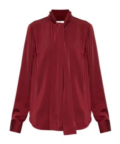 Michael Michael Kors Long-sleeved Shirt In Burgundy
