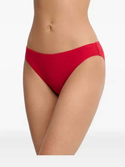 Michael Michael Kors Low-rise Bikini Bottoms In Red