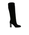 Michael Michael Kors Luella 95mm Suede Boots In Black