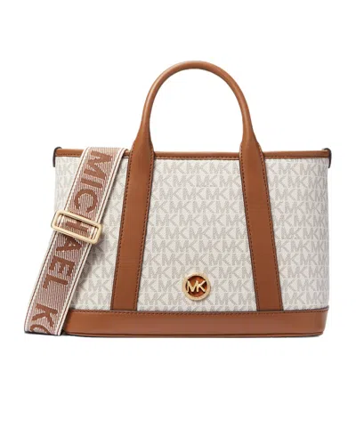 Michael Michael Kors Luisa Small Signature Logo Bag In Brown