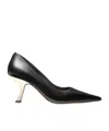 Michael Michael Kors Luna Leather Decollete In Black