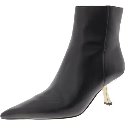 Michael Michael Kors Luna Womens Leather Pointed Toe Booties In Black