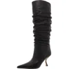Michael Michael Kors Luna Womens Leather Tall Knee-high Boots In Black