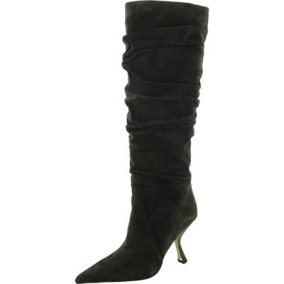 Michael Michael Kors Luna Womens Suede Pointed Toe Knee-high Boots In Multi