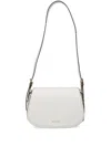 Michael Michael Kors Michael By Michael Kors White Leather Moore Shoulder Bag In White