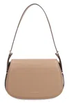 Michael Michael Kors Lydia Leather Crossbody Bag In Turtledove