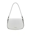 Michael Michael Kors Michael By Michael Kors White Leather Moore Shoulder Bag In White