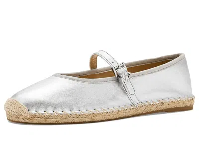 Michael Michael Kors Lynn Ballet Espadrille In Silver