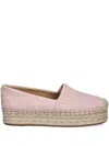 Michael Michael Kors Lynn Logo-embossed Platform Espadrilles In Pink