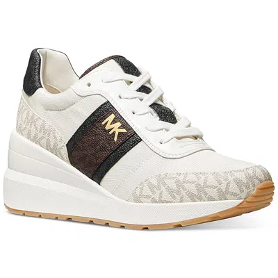 Michael Michael Kors Mabel Womens Logo Lace Up Casual And Fashion Sneakers In Multi