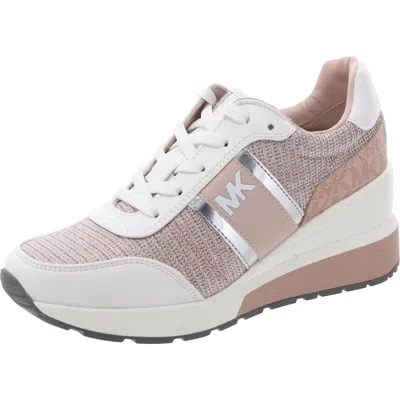 Michael Michael Kors Mabel Womens Metallic Glitter Casual And Fashion Sneakers In Multi