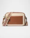 Michael Michael Kors Maeve Large Pocket Canvas Crossbody Bag In Luggage