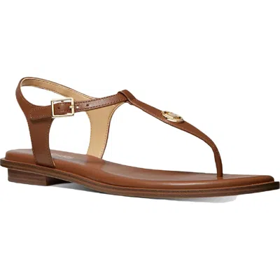 Michael Michael Kors Mallory Thong Womens Flats Adjustable Ankle Strap Thong Sandals In Multi