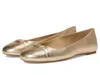 Michael Michael Kors Mandy Flat In Gold