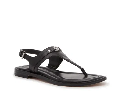Michael Michael Kors Woman Thong Sandal Black Size 7.5 Leather