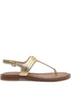 Michael Michael Kors Mandy Sandals In Gold