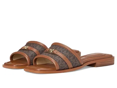 Michael Michael Kors Mandy Slide Sandal In Brown
