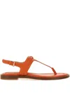 Michael Michael Kors Mandy T-strap Sandals In Orange