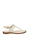 Michael Michael Kors Lightweight Flat Sandals In White