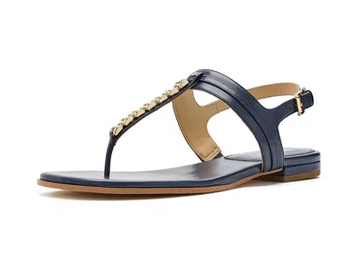 Michael Michael Kors Marcia Thong Sandals In Blue